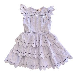 Girl’s MARLO Kids Lavender Cotton Eyelet Dress size 9-10